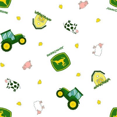 Springs Creative - John Deere - Tractor Animal Toss, White