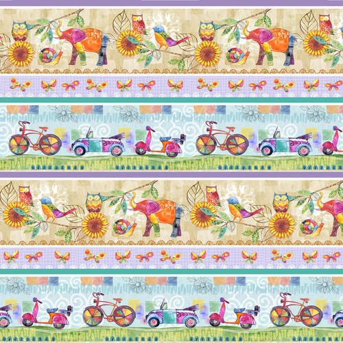 Studio E - Color My World - Novelty Stripe, Multi