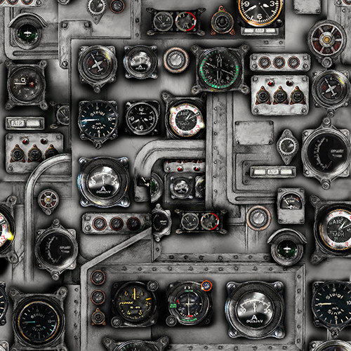 Studio E - First In Flight - Control Panel, Gray