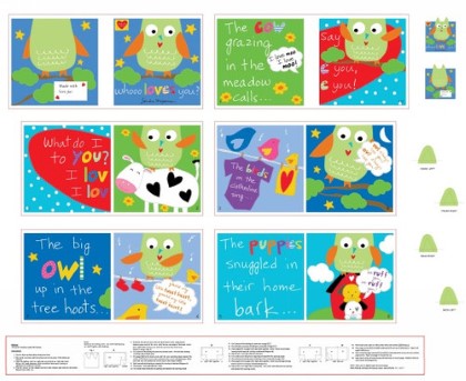 Studio E - Huggable & Lovable - 36' Whooo Loves You, Book Panel