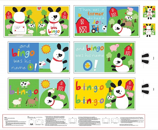 Studio E - Huggable & Loveable VIII - 36' I Love Bingo, Book Panel