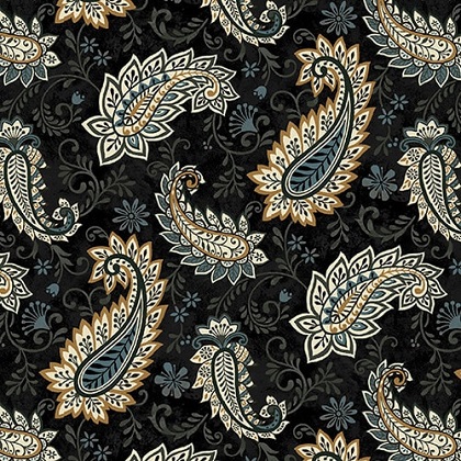 Studio E - Le Poulet - Paisley, Black