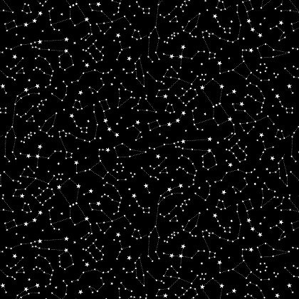 Studio E - Roamin Holiday - Starry Night, Black