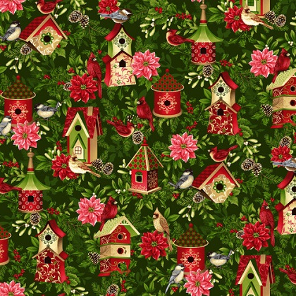 Studio E - 'Tis the Season - Bird Houses, Green