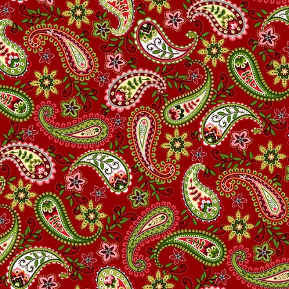 Studio E - 'Tis the Season - Paisley, Red