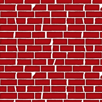 Studio E - Under Construction - Brick Wall, Red