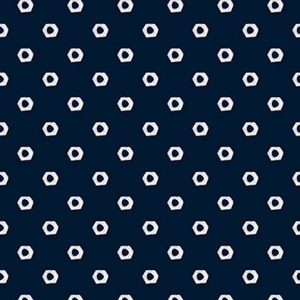 Studio E - Under Construction - Hex Nut, Navy