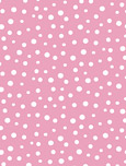 Susybee - Basics - Irregular Dots, White on Pink