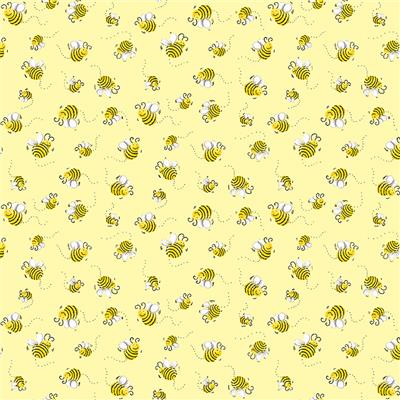 Susybee - Sweet Bees - Tossed Bees, Yellow