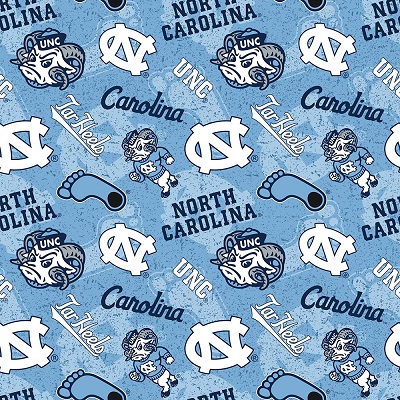 Sykel - College Prints - North Carolina Tar Heels, Blue