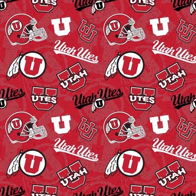 Sykel - College Prints - University of Utah, Red