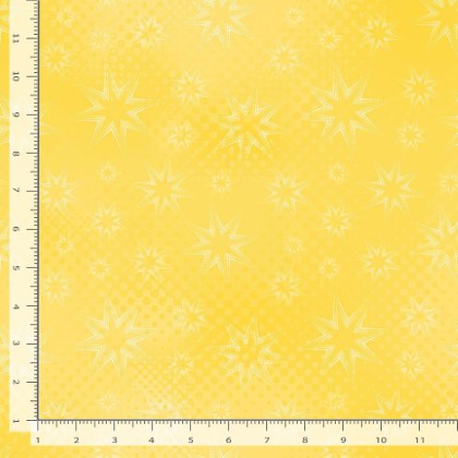 Timeless Treasures - Colorstock - Dot Dot Stars, Pineapple