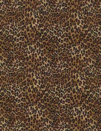 Timeless Treasures - Wild - Tiny Leopard Print, Brown/Black