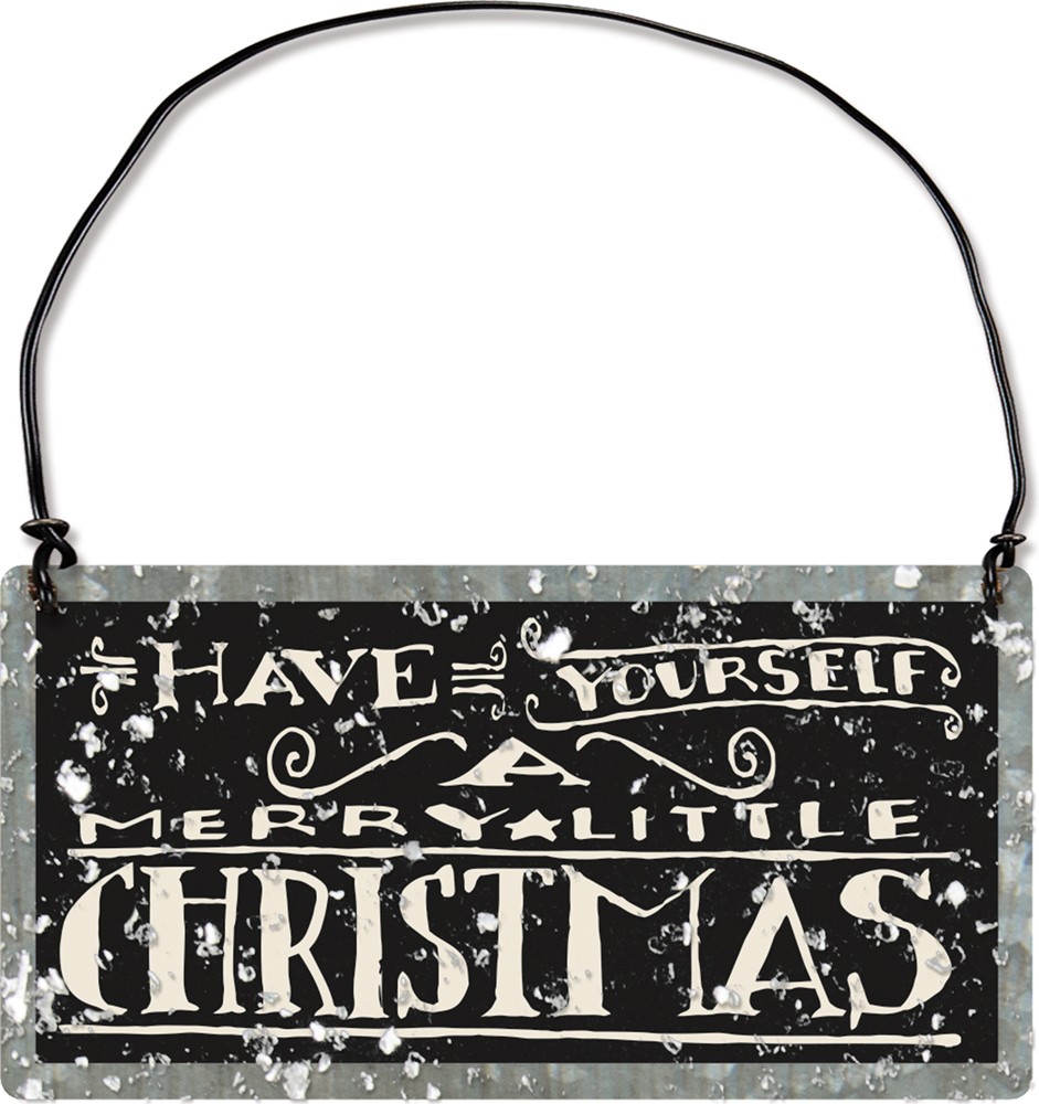 Tin Sign - 'Have yourself a Merry Little...'