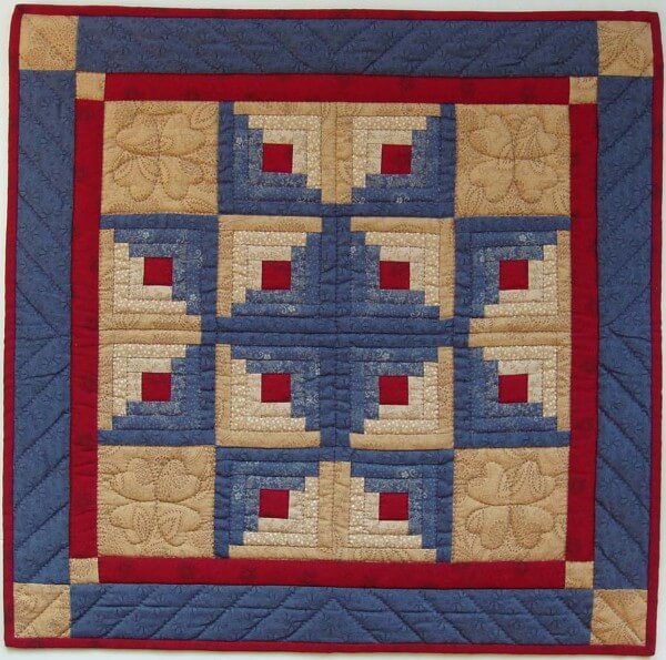 Wall Quilt Pattern - Log Cabin Star