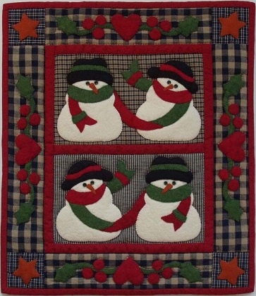 Wall Quilt Pattern - Snow Friends - Size: 13' X 15'