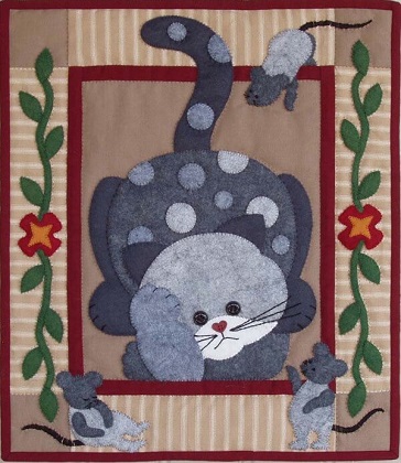 Wall Quilt Pattern - Spotty Cat