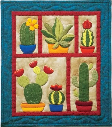 Wall Quilt Pattern - Succulents - Size 13' x 15'