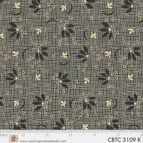 Washington Street Studio - Classic Black & Tan - Flower Net, Dark Brown