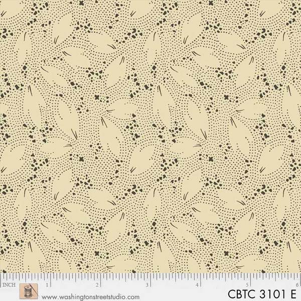 Washington Street Studio - Classic Black & Tan - Leaves, Cream