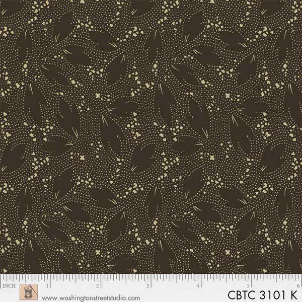 Washington Street Studio - Classic Black & Tan - Leaves, Dark Brown