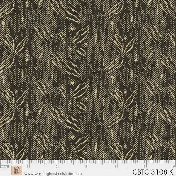 Washington Street Studio - Classic Black & Tan - Palm Texture, Dark Brown