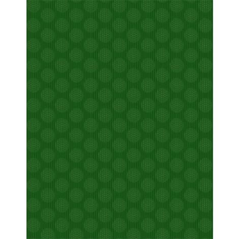 Willmington Prints - Essentials Evergreen - Circles & Stripes, Green on Green