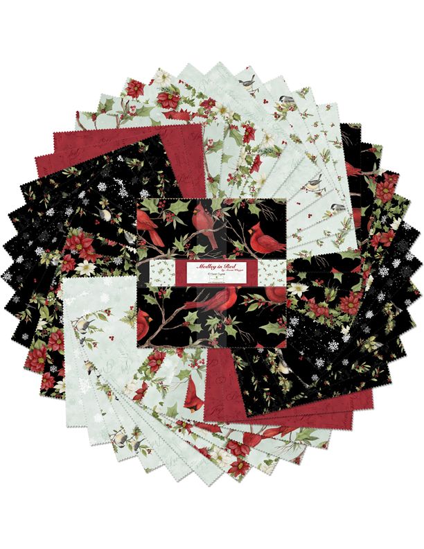 Wilmington Prints - 10 Karat Crystals - Medley In Red