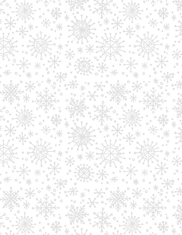 Wilmington Prints - Baking Up Joy - Snowflakes, White