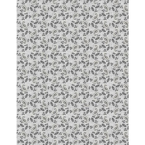 Wilmington Prints - Blackwood Cottage - Paisley, Light Grey