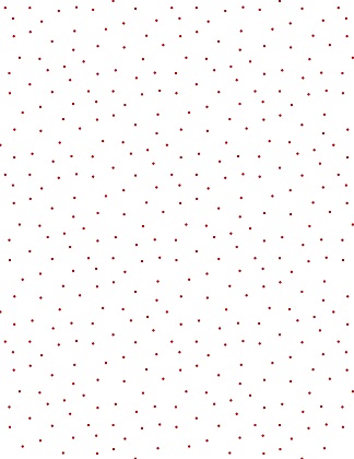 Wilmington Prints - Essential Pindots, Red on White