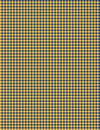 Wilmington Prints - Essentials Classics -  Mini Gingham, Gold/Navy