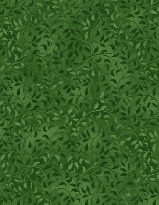 Wilmington Prints - Essentials Climbing Vine - Emerald Green