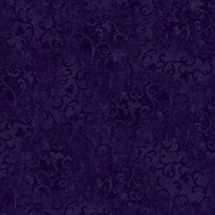 Wilmington Prints - Essentials Scroll, Dark Eggplant