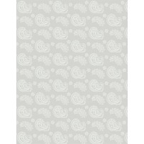 Wilmington Prints - Essentials Silver Linings - Paisley Toss, Gray