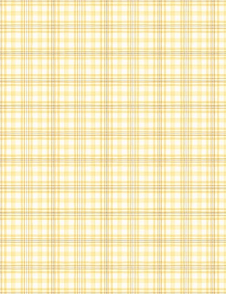 Pastel Yellow / Pastel Yellow Plaid Pattern | Art Print