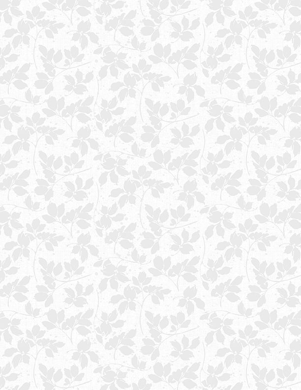 Wilmington Prints - Meadow Melody - Leaf Toss, White