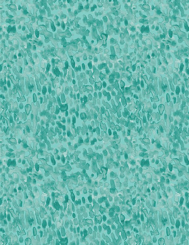 Wilmington Prints - Meadow Melody - Watercolor Texture, Teal