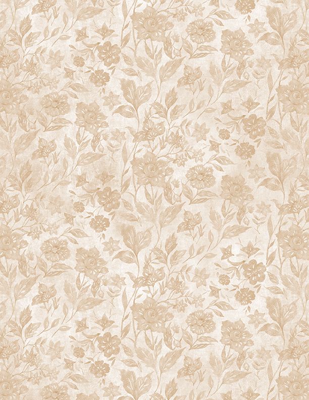 Wilmington Prints - Morning Serenade - Floral Tonal, Cream