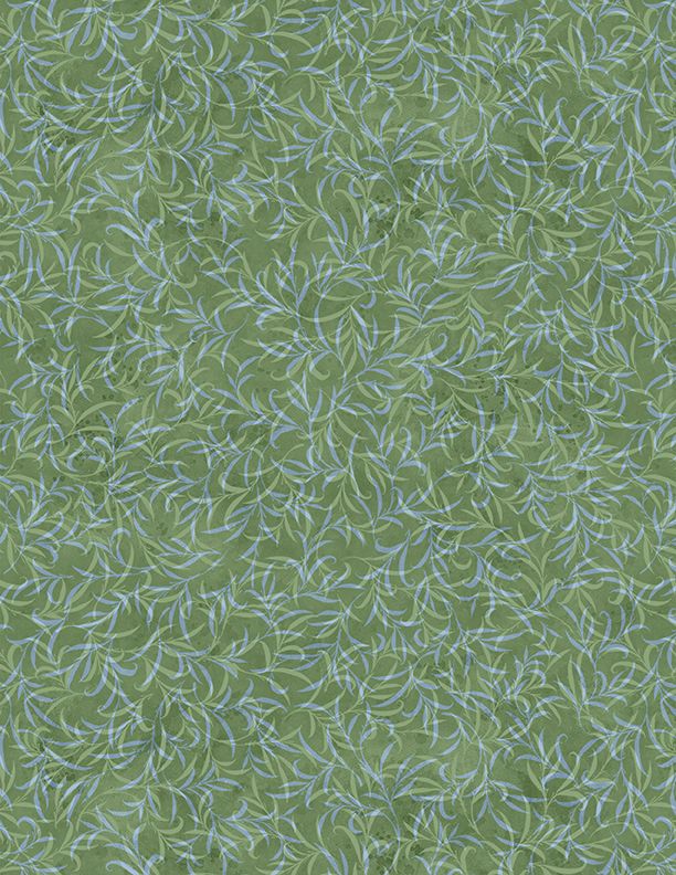 Wilmington Prints - Paradise Bay - Sea Vines, Green