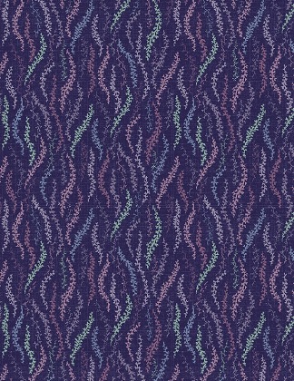 Wilmington Prints - Purple Majesty - Scattered Vines, Dark Purple