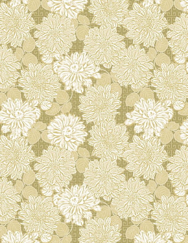 Wilmington Prints - Rosewood Lane - Tonal Flowers, Green