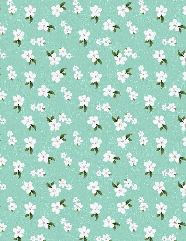 Wilmington Prints - Sunlit Serenade - Small Floral, Teal