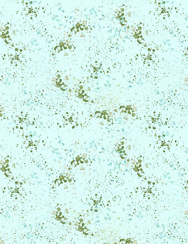 Wilmington Prints - Sunlit Serenade - Splatter Texture, Teal/Green