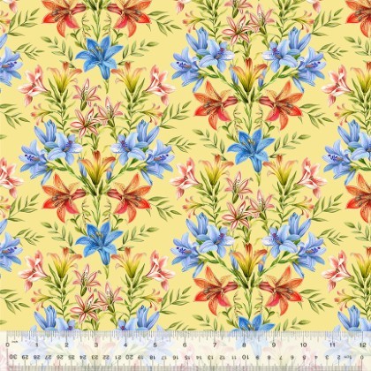 Windham Fabrics - Lily - Fresh Blooms, Cornsilk