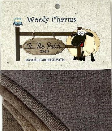 Wooly Charms - Bunny Taupe - 5' Squares