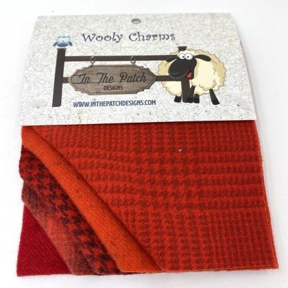 Wooly Charms - Rad Reds - 5' Squares