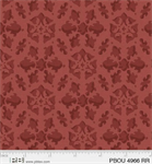 P & B Textiles - Petal Bouquet - Damask, Dark Peach