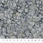 Northcott - Midas Touch - Bubble Texture, Dark Gray