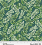 P & B Textiles - Sweet Magnolia - Ferns, Dark Green